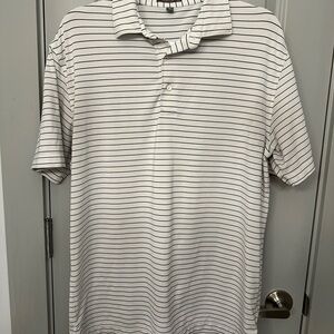 Peter Millar Navy Striped Polo